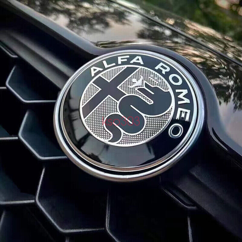 1PC Car Front Logo Decoration Stickers GTAM for Alfa Romeo Giulia Stelvio