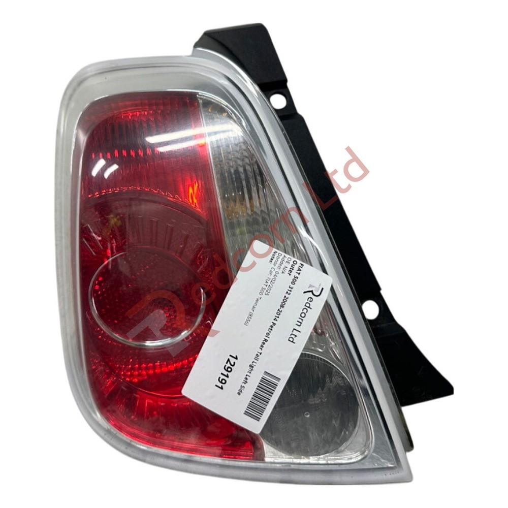 2008-2014 FIAT 500 312 Left Rear Outer Tail Light Petrol Model  