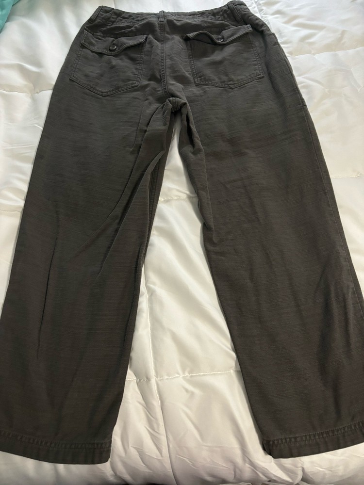 Lucky Brand Womens Cargo Jeans Gray Straight Leg Pants size 2  28x25 Comfy Cute