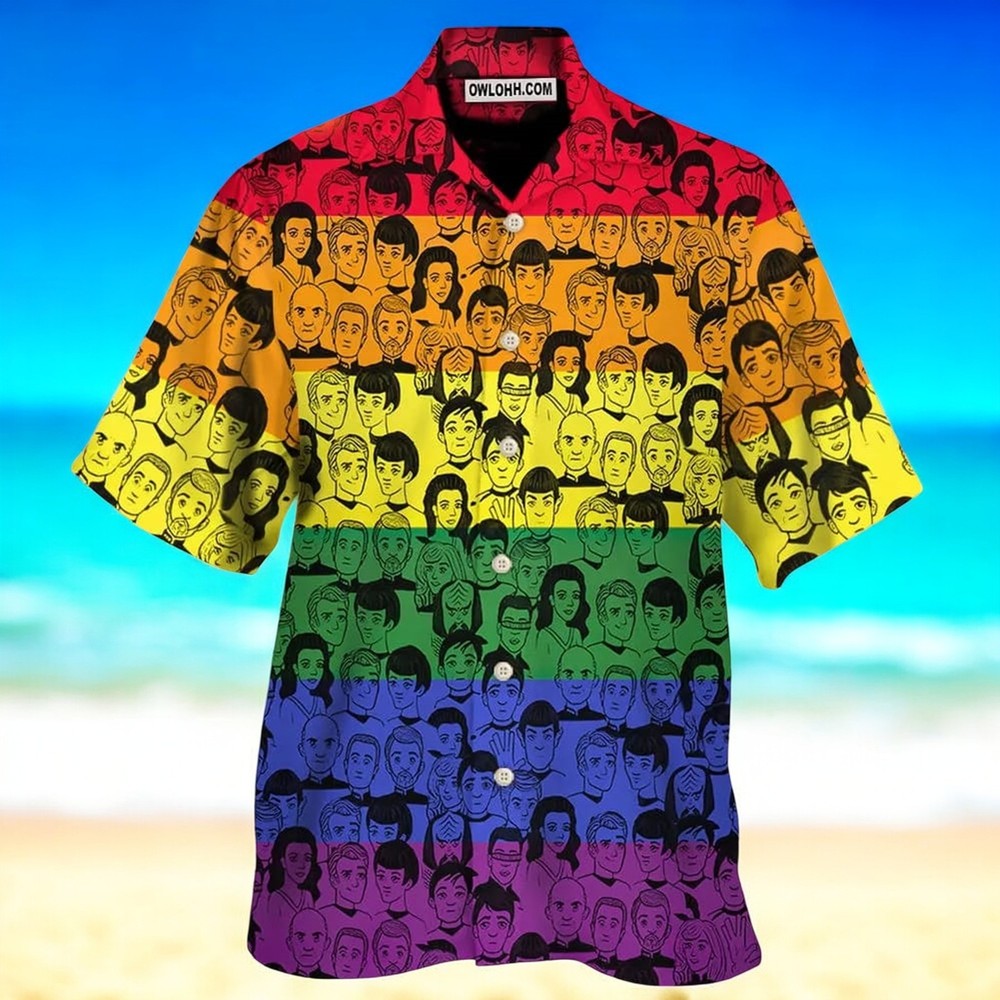 3D ST and Faces LGBT Pride Month Custom Hawaiian Shirt for Celebrating Diversity and Inclusion