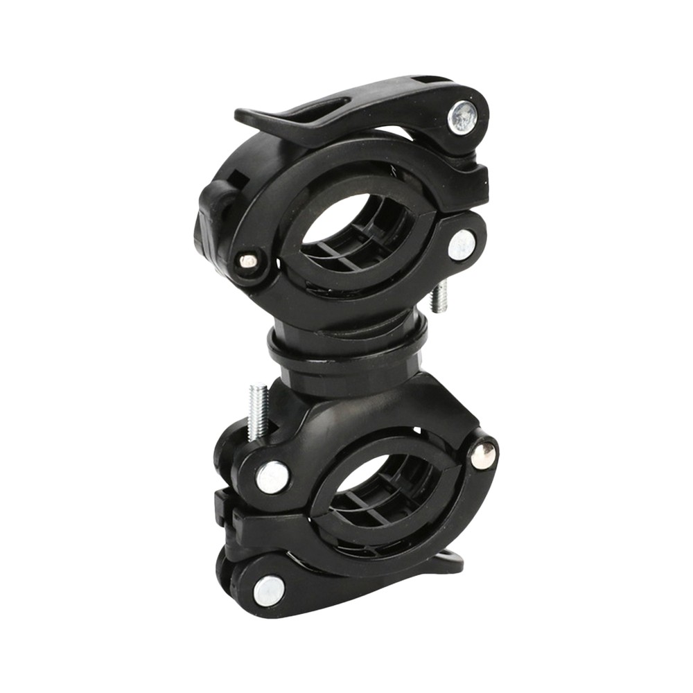 360° Rotating Bicycle Flashlight Mount Holder with Clamp Bracket