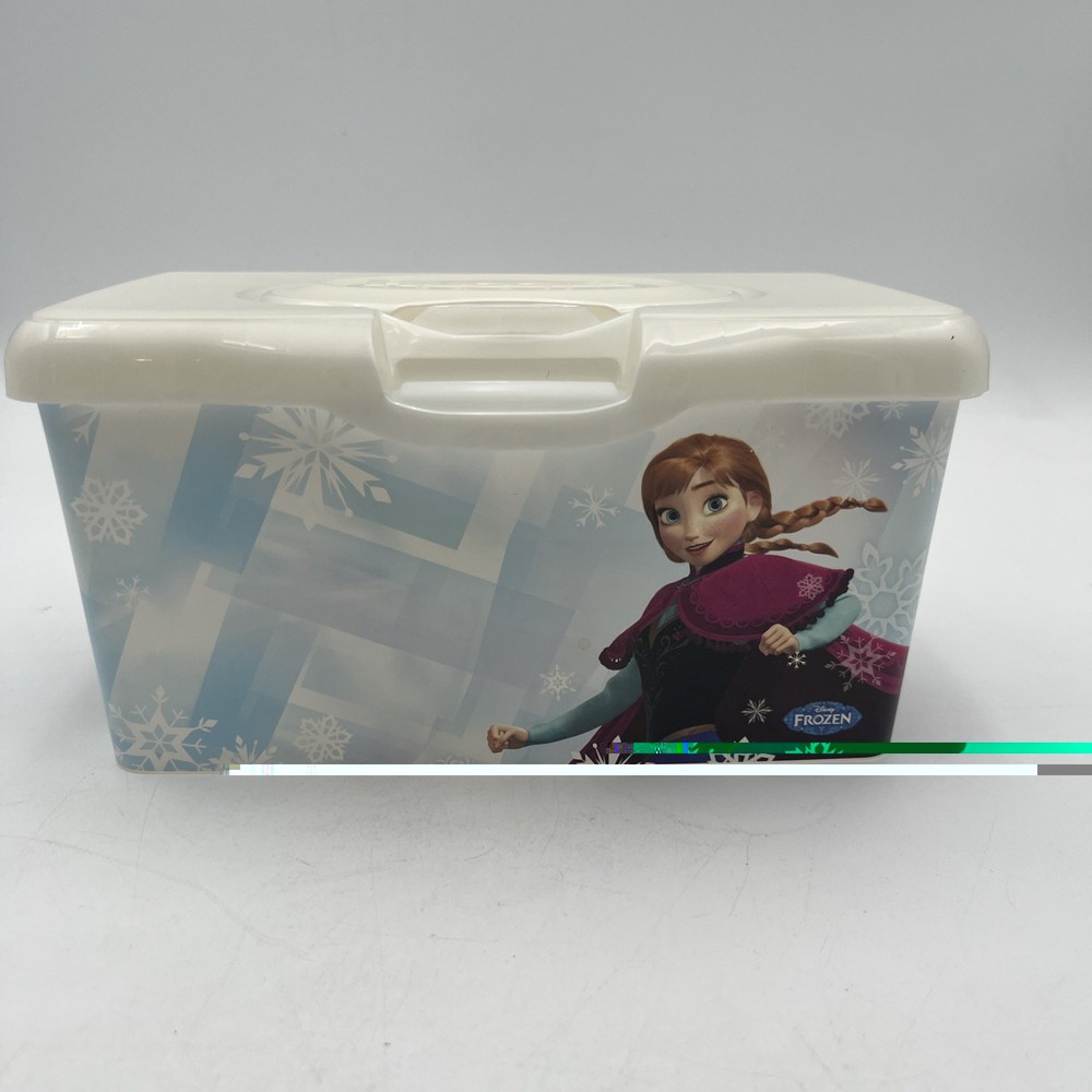 Empty Huggies Wipes Dispenser Pop-Up Container Disney Frozen Anna Used No Wipes