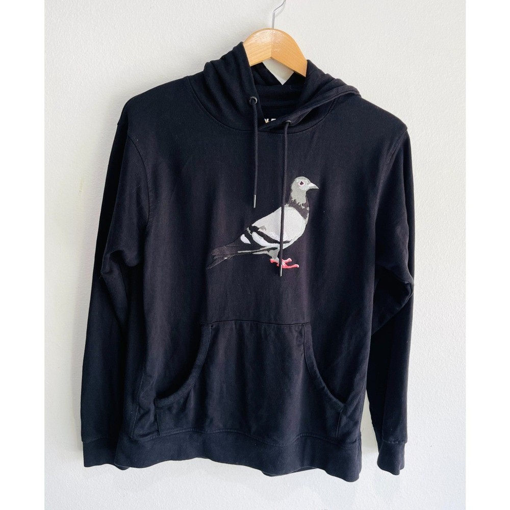 Staple Pigeon logo hoodie embroidered black winter fall casual men's M