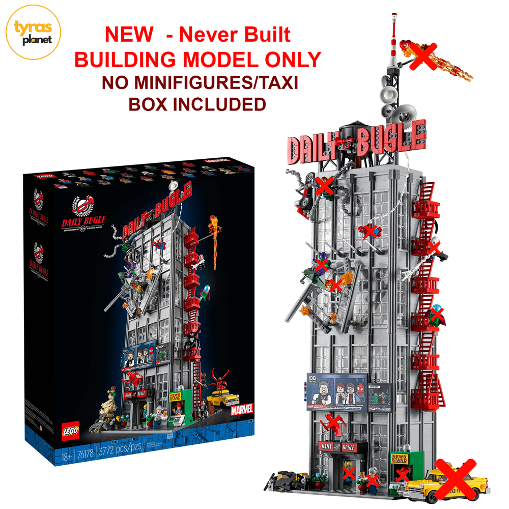 LEGO Marvel Daily Bugle 76178 Building Only No Minifigures & Taxi - NEW