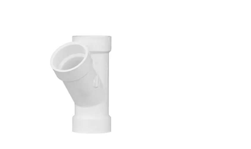Charlotte Pipe 2 in. PVC DWV Wye Fitting ( Pack of  6)