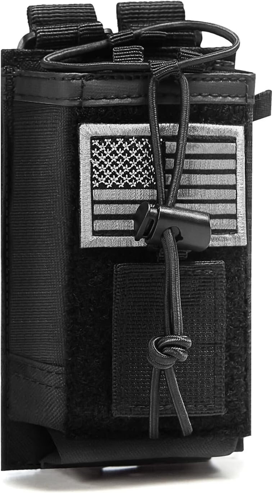 Tactical Molle Radio Holster Holder Case Military Heavy Duty Pouch Bag for Two W