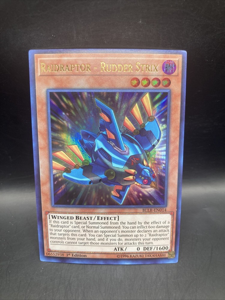 Raidraptor Rudder Strix BLLR-EN014 1st Edition Battles of Legend Lights Revenge Card