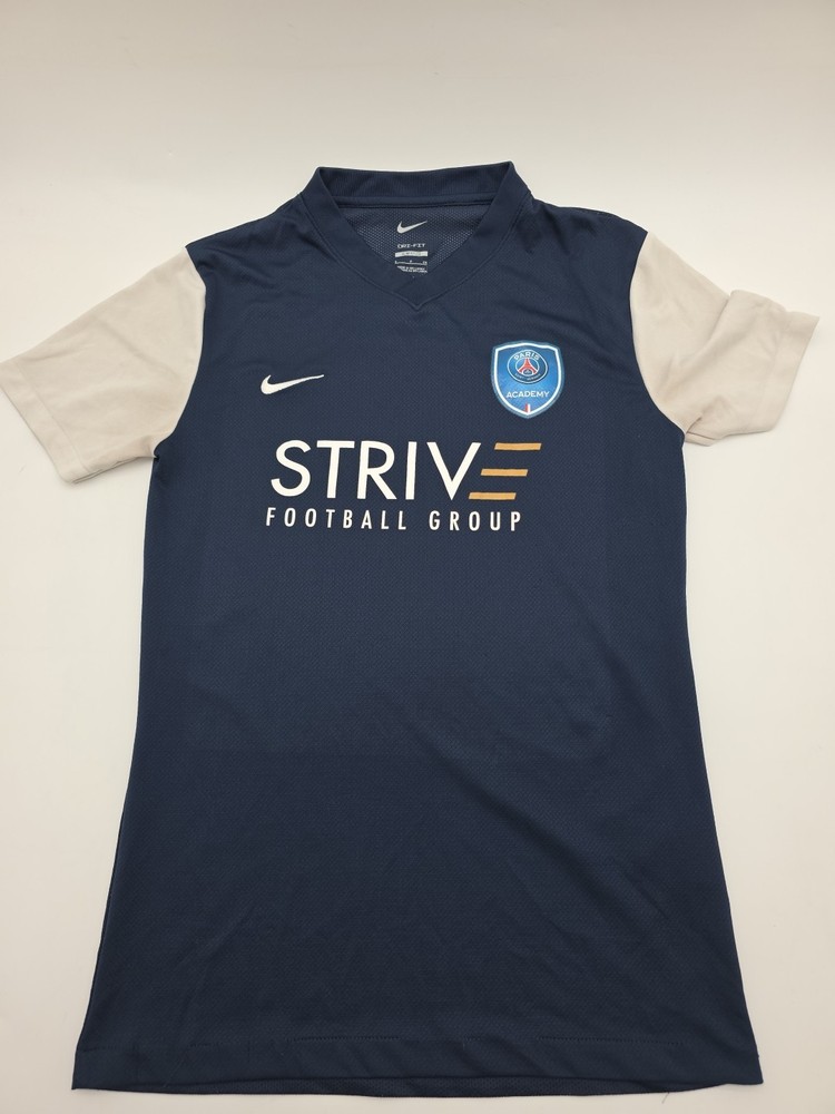 Nike PSG Paris Saint German Academy  Shirt Blue DriFit Men Size Small Slim#42336