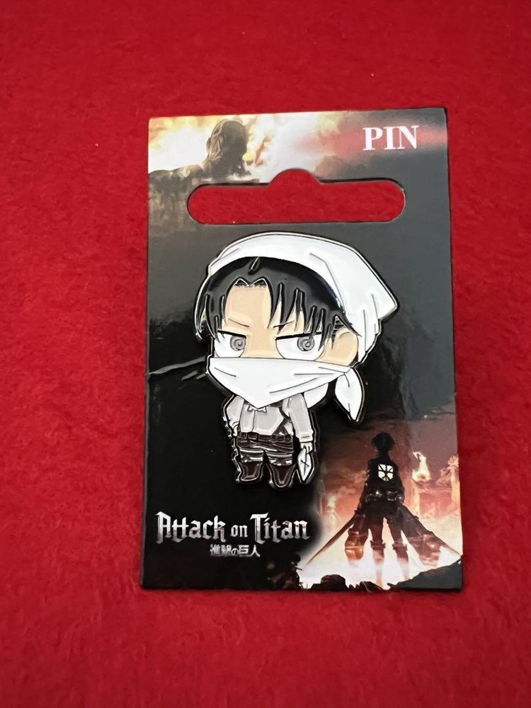 Attack On Titan Levi Corporal Cleaning Edition Pins