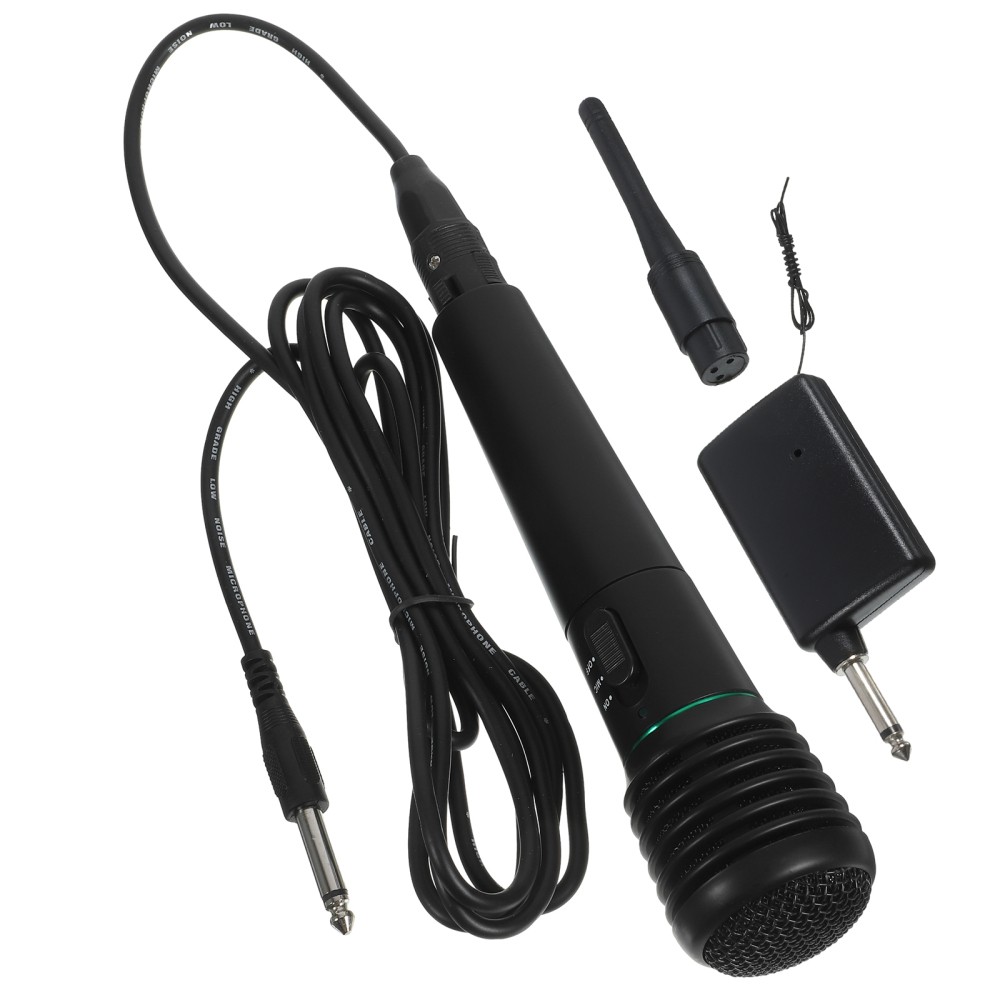 Handheld Wired and Wireless Karaoke Microphone System for Home Singing