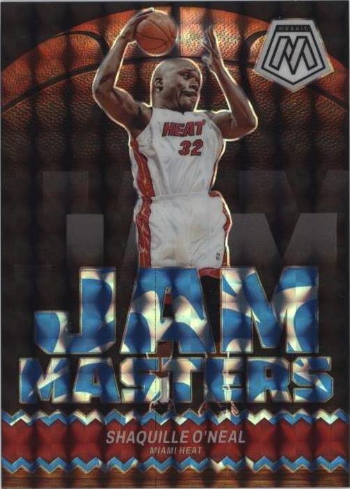 2023-24 Panini Mosaic - Jam Masters Reactive Blue Mosaic Prizm #6 Shaquille O'Neal /99