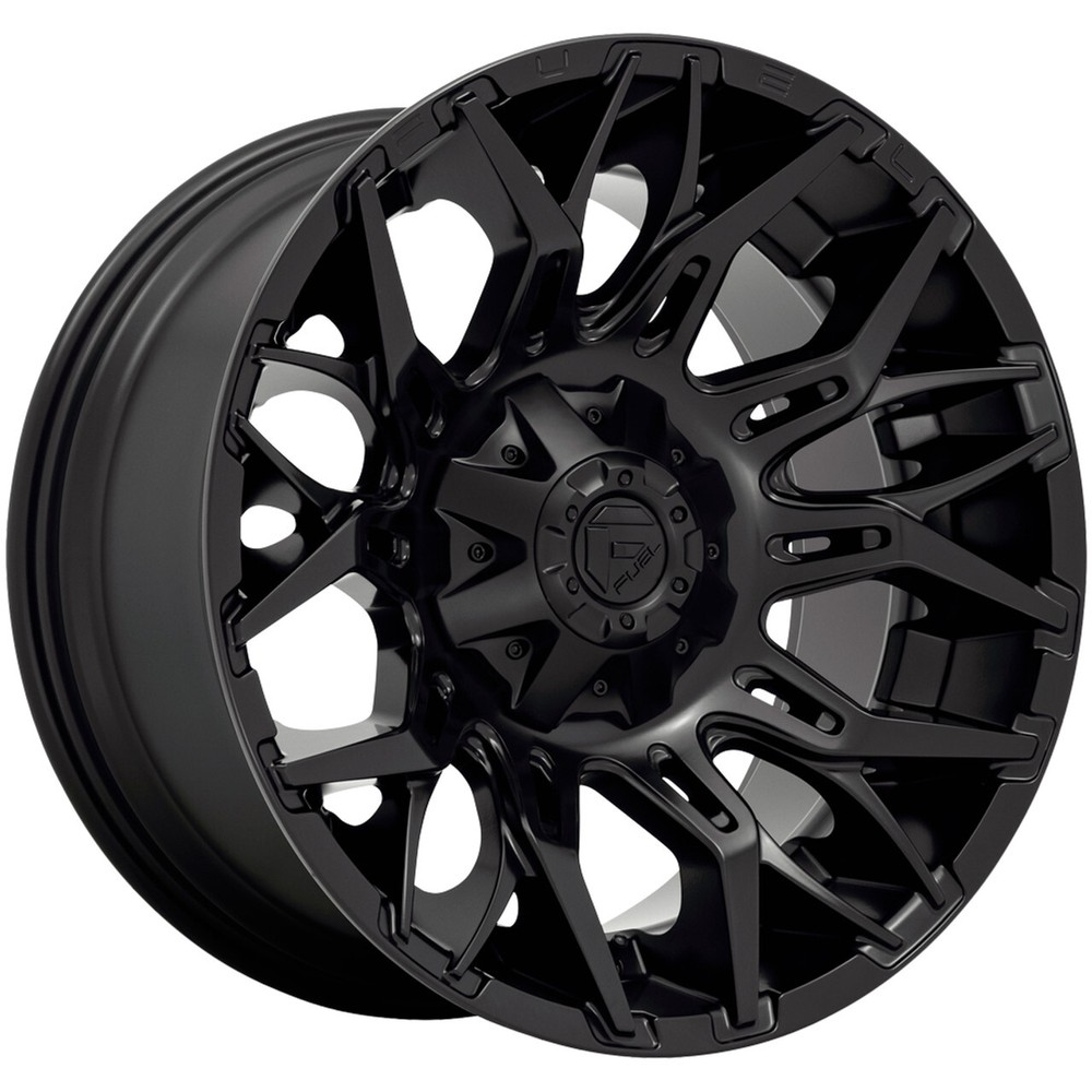 20x9 +1 Fuel 1PC D772 Twitch 8x180 Blackout Wheels (Set of 4)