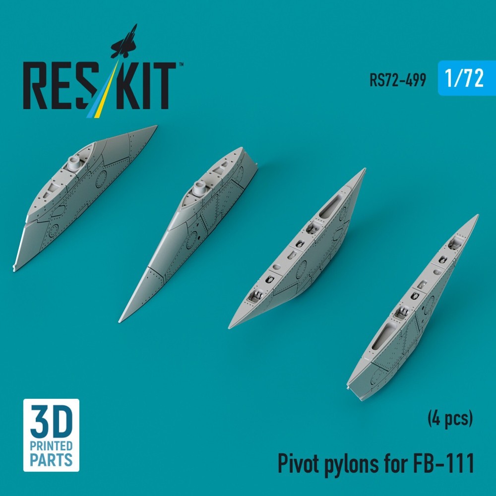 Pivot pylons for FB-111 4pcs Scale 1:72 ResKit RS72-0499 for Aircraft Kit Models