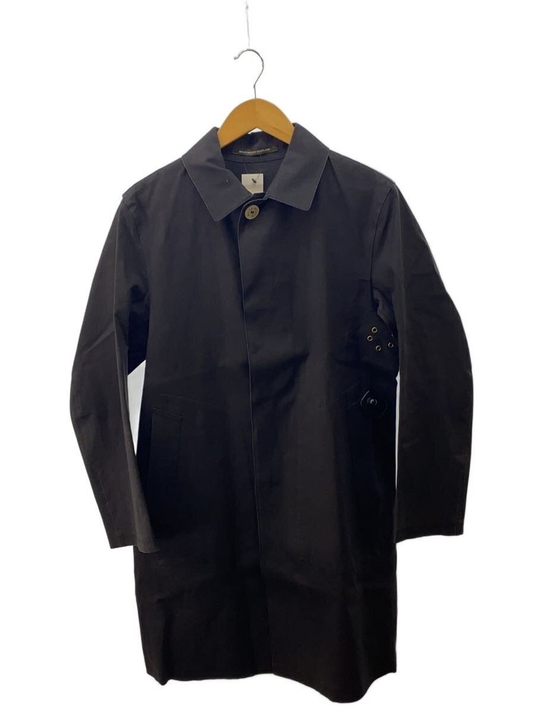 Mackintosh Philosophy  Steel Collar Coat/38/Cotton/Black/Rubberized Coa
