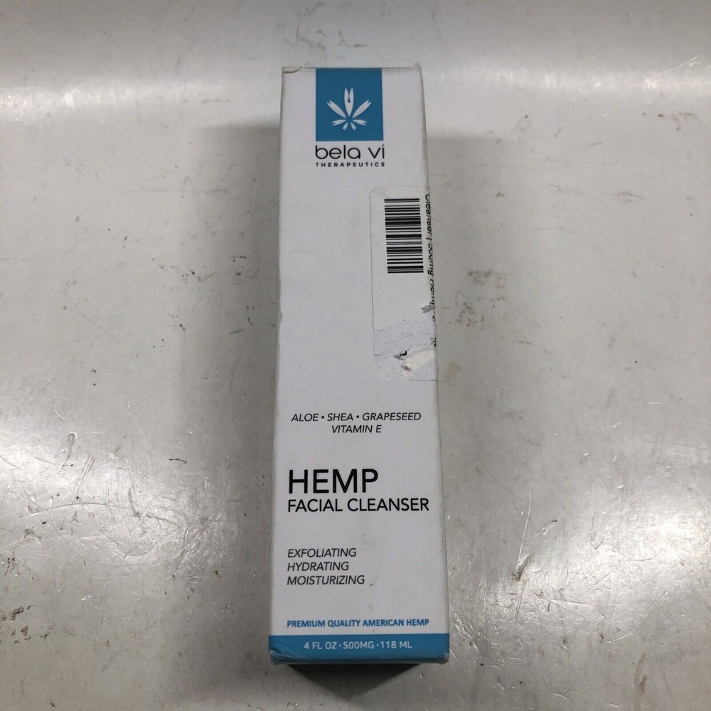 BELA VI Hydrating Hemp Facial Cleanser | 500mg Hemp Oil | Moisturizing