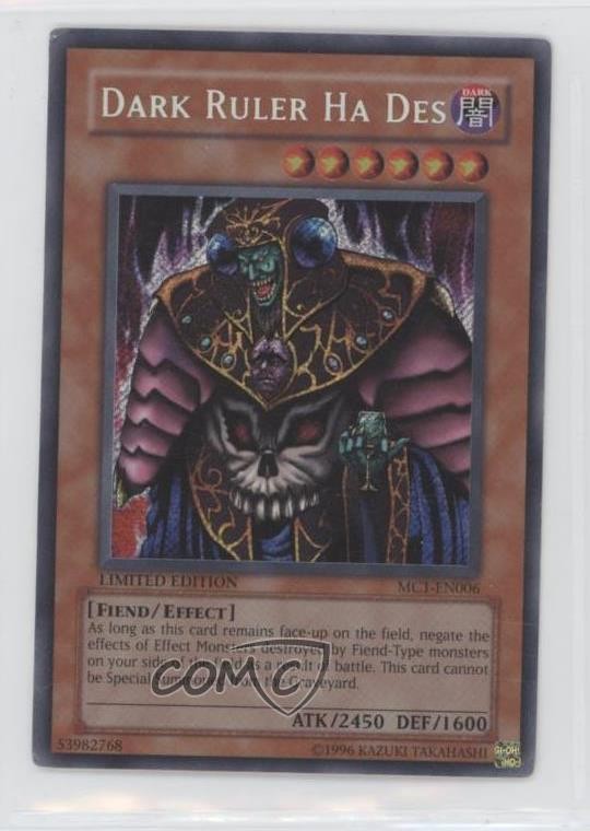 Dark Ruler Ha Des YuGiOh Master Collection Vol 1 Limited Promo Card 0bt4  