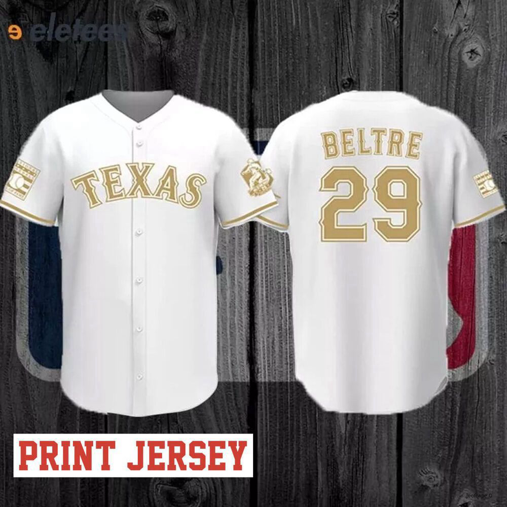Rangers Beltré Hall of Fame Jersey Night Giveaway 2024 white