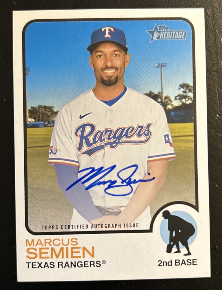 2022 Topps Heritage High Number - Real One Autographs #ROA-MS Marcus Semien (AU)