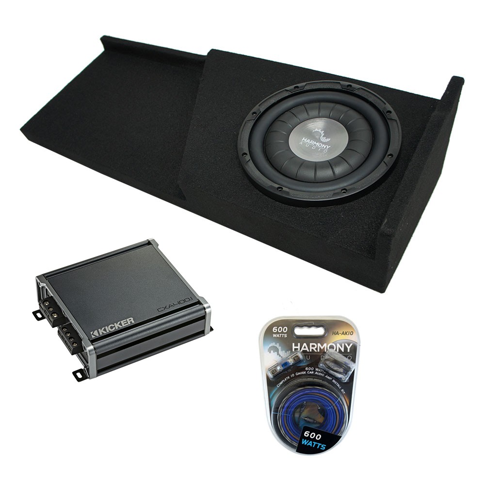 2007-2013 GMC Sierra Extended Cab 12-Inch Subwoofer Box & Amp Combo