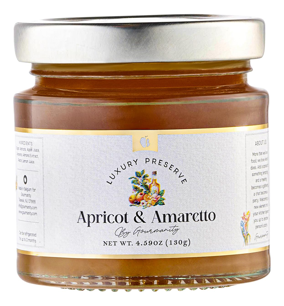 Apricot Amaretto Jam with Chunky Fruit & Almond Notes, Perfect for Toast & Desserts