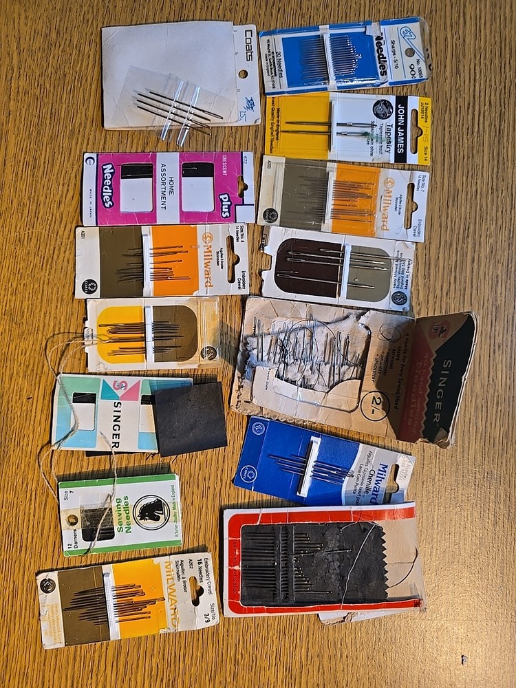 Joblot Of Sewing Needles, Various Sizes And Styles, Sewing And Crafts