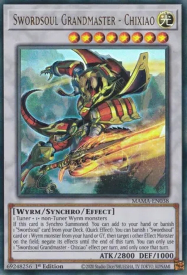 Swordsoul Grandmaster - Chixiao - MAMA-EN038 - Ultra Rare - 1st Edition - Modera
