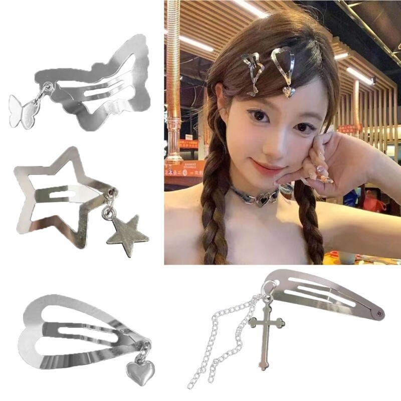 Butterfly Star Hair Clip for Bangs and Broken Hair Styling Accessory