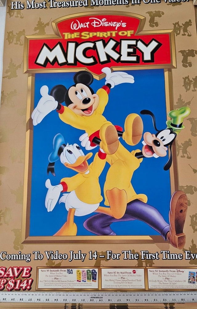 Walt Disney's The Spirit of Mickey 1998 DVD promotional Movie poster