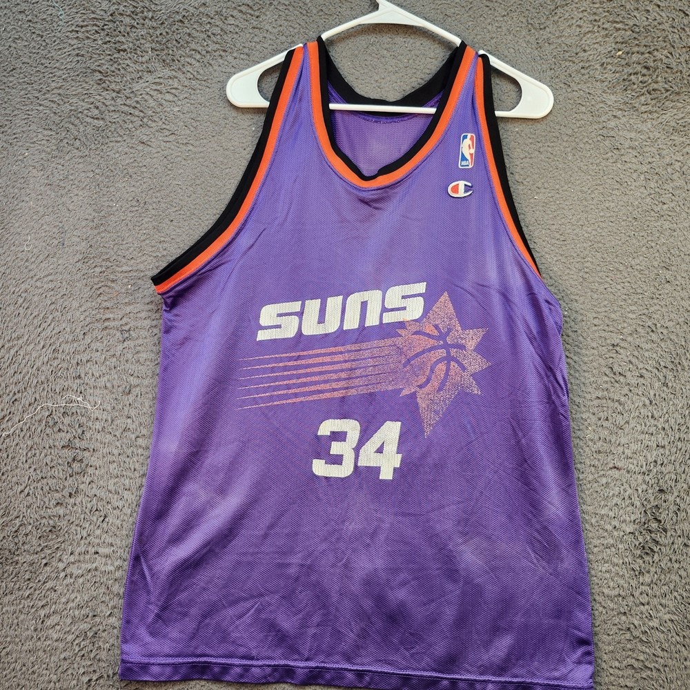 Vintage Phoenix Suns Jersey Mens Large Purple NBA Basketball Charles Barkley 90s