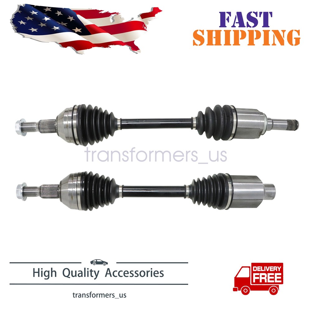 2x Front CV Axle Shaft For GMC Acadia Buick Enclave 2009-2017 Chevy Traverse