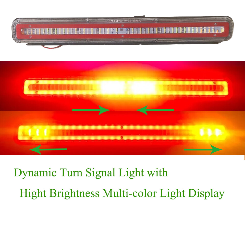 60cm High-Brightness LED Flashing Tail Light for Cars Trucks Vans Trailers Campers