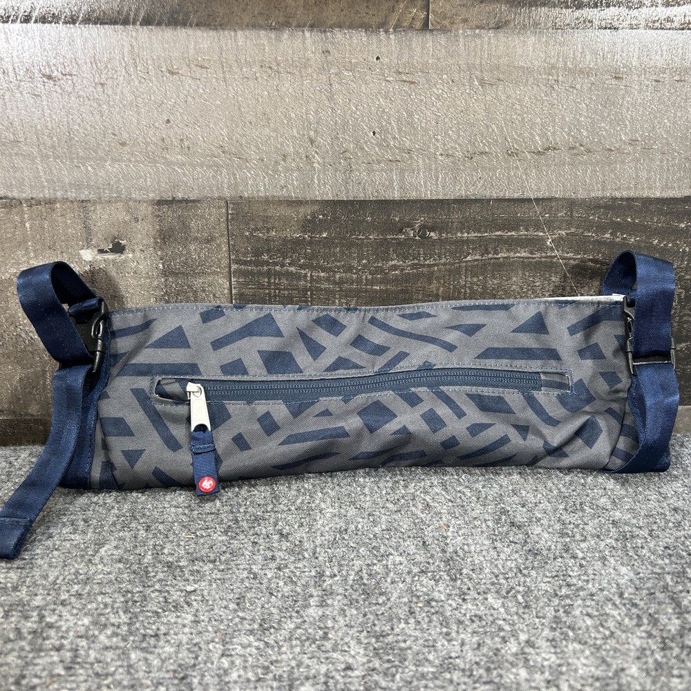 Manduka Go Play Yoga Mat Carrier Pocket Sling Bag Geometric Blue