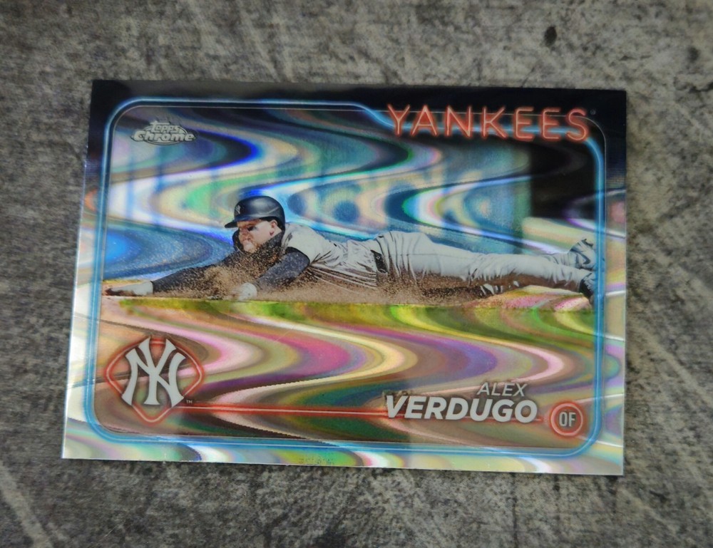Alex Verdugo 2024 Topps Chrome RayWave Refractor #11 NY Yankees