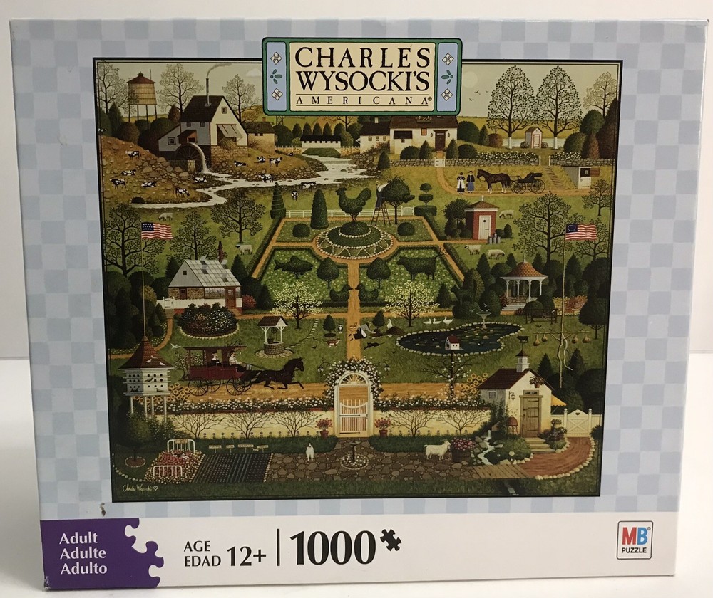 Wysocki's Uncle Jack's Topiary Tendencies 1000 Pc Puzzle Incomplete *Missing 2*