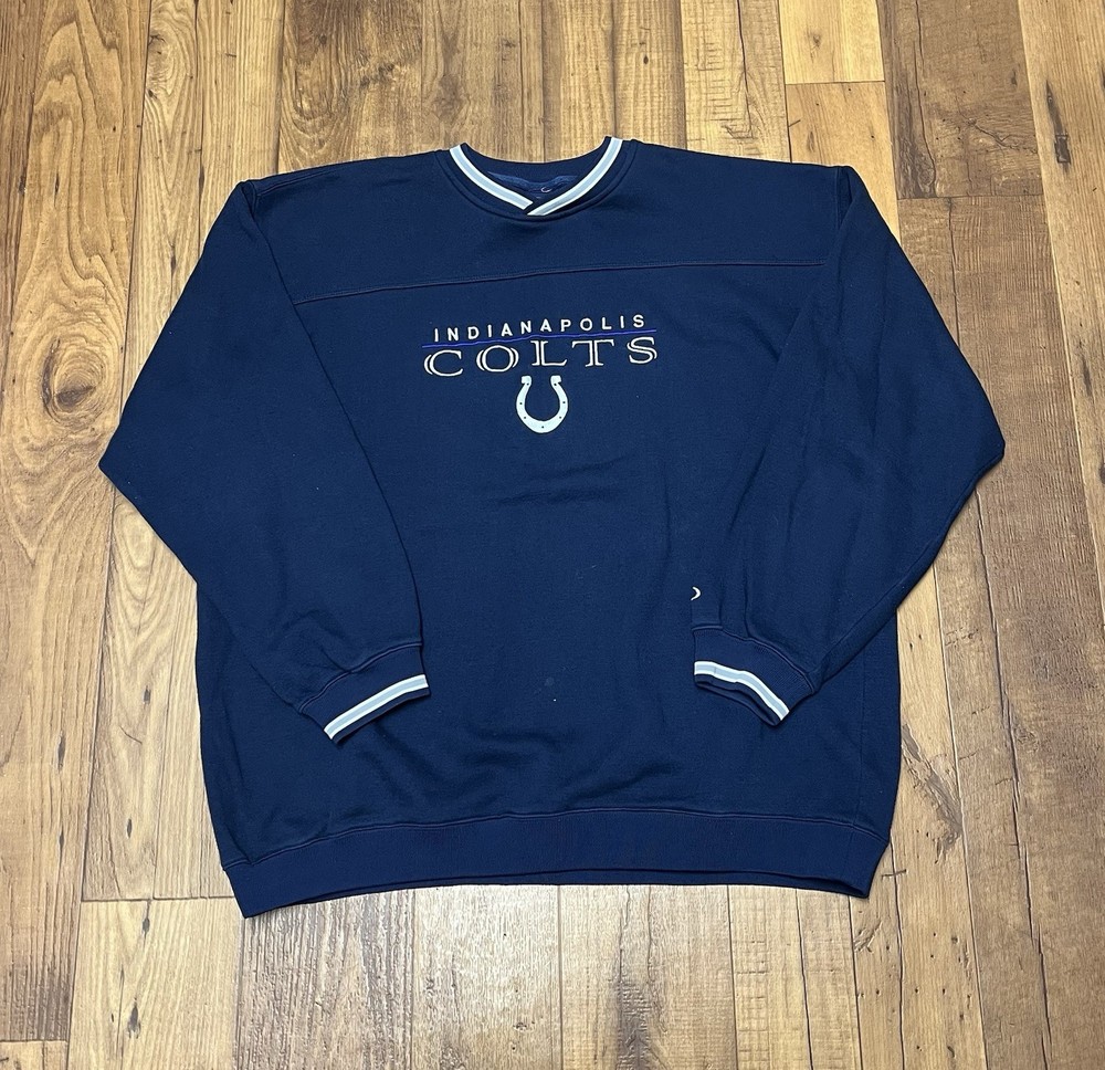 Vintage Indianapolis Colts NFL Pro Player Crewneck Sweatshirt/ Sz: 2XL