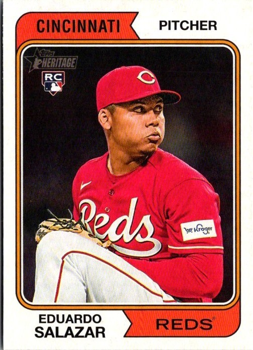 2023 Topps Heritage High Number -#707 Eduardo Salazar (RC)