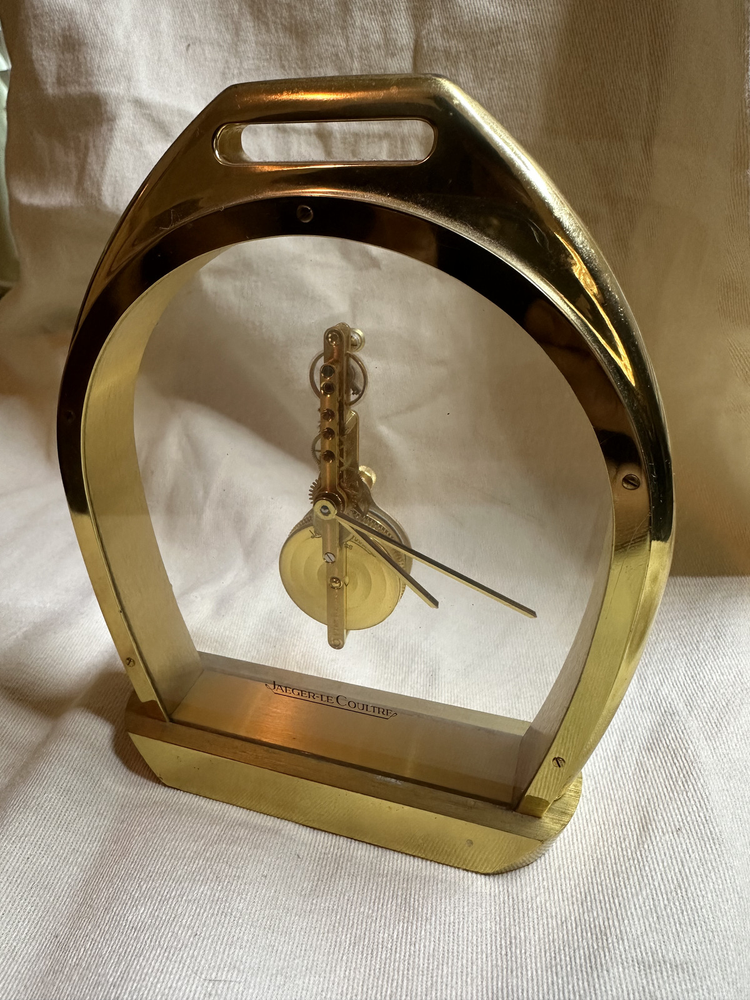 Jaeger LeCoultre Table Clock With 8 Days Inline Movement