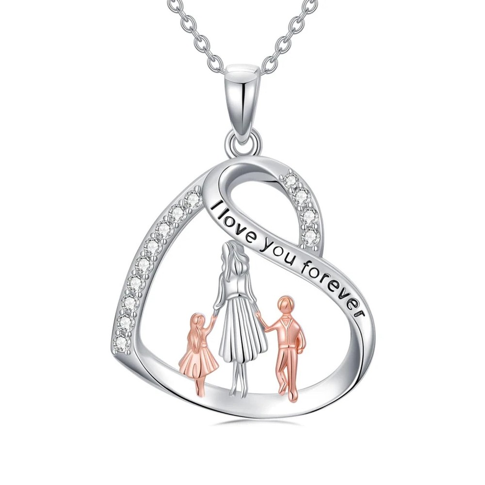 Mothers Day Gift for Mom Daughter Son 925 Sterling Silver Necklace-image