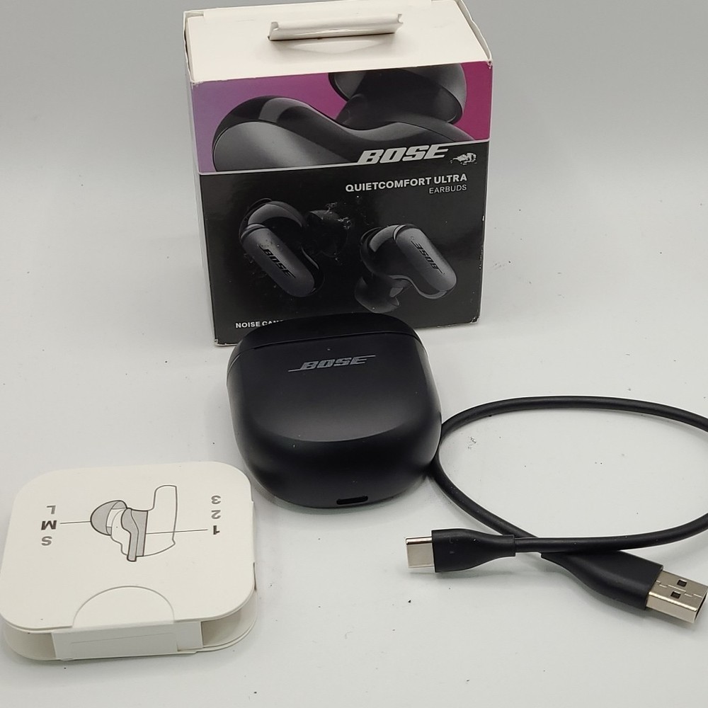 Bose QuietComfort Ultra Earbuds with Advanced Noise Cancellation in Black