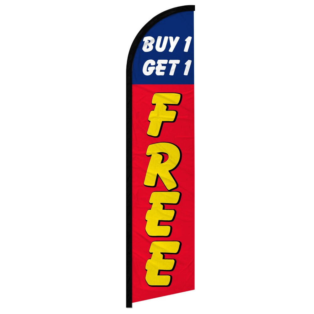 Buy 1 Get 1 Free – Premium Windless Swooper Flags for Outdoor Advertising and Events – Durable, Vibrant, and Eye-Catching Design – Perfect for Sales, Promotions, and Brand Visibility