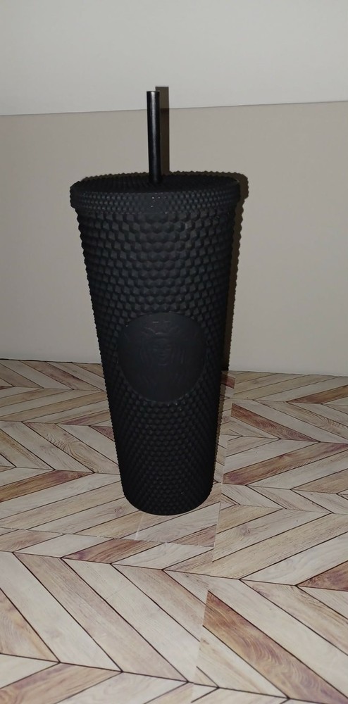Starbucks Matte Black Studded Insulated Tumbler 24oz Iced Coffee Tea Cold Venti