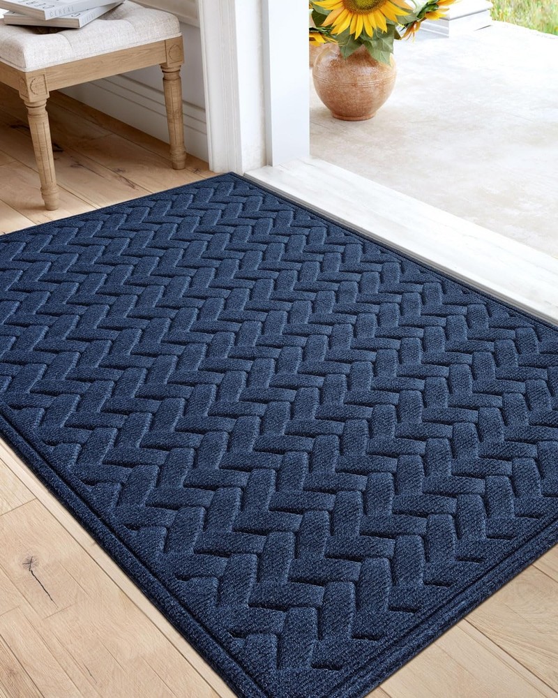 DEXI Front Door Mat, Non Slip Low-Profile Doormat for Inside Back Entrance, S...