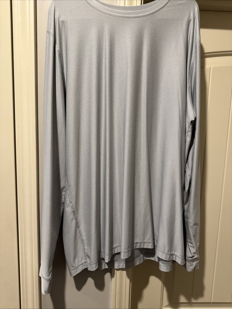 Vuori Uluwatu Water Long Sleeve Gray Shirt Men’s Size XL Outdoor Gym Fishing