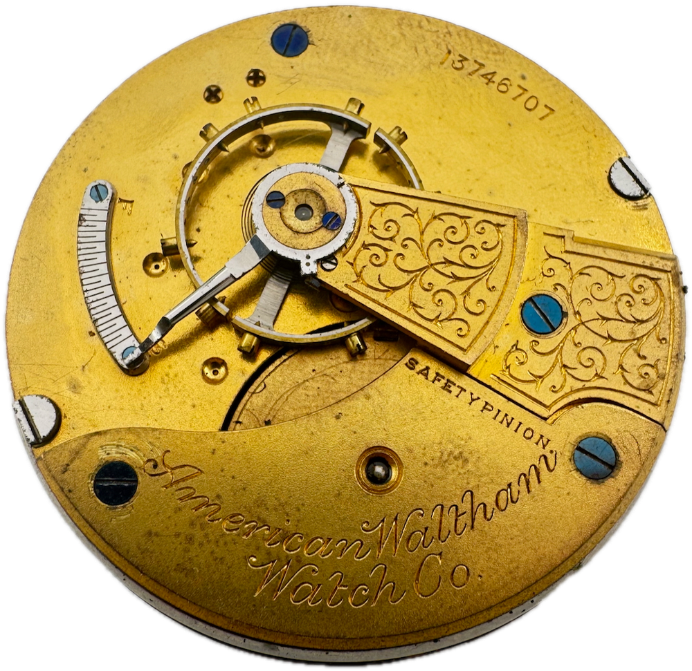 Antique 1904 Waltham 18s Canadian Dial Mechanical Pocket Watch Movement USA