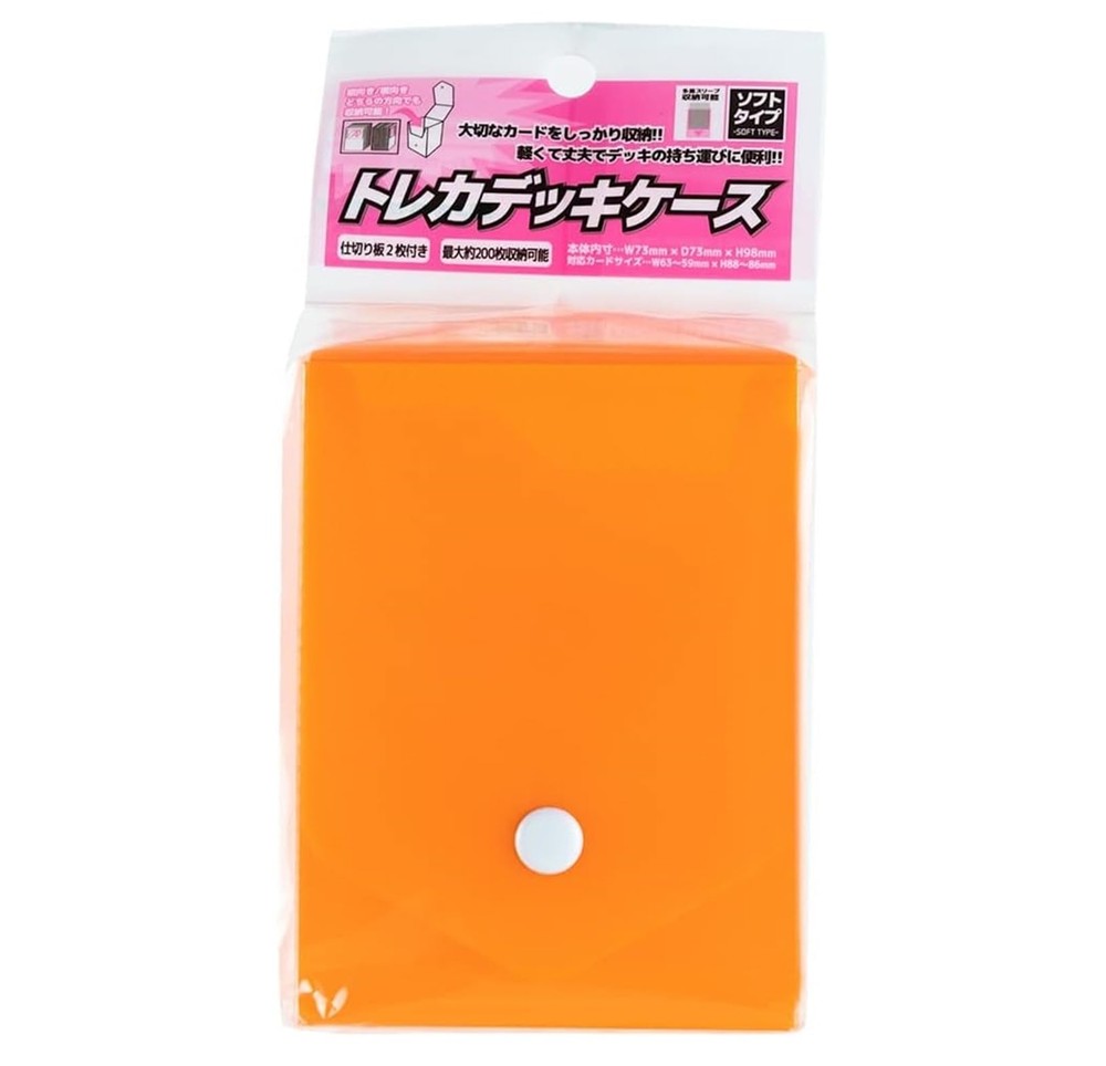 Answer Trading Card Deck Case Soft Type Orange
