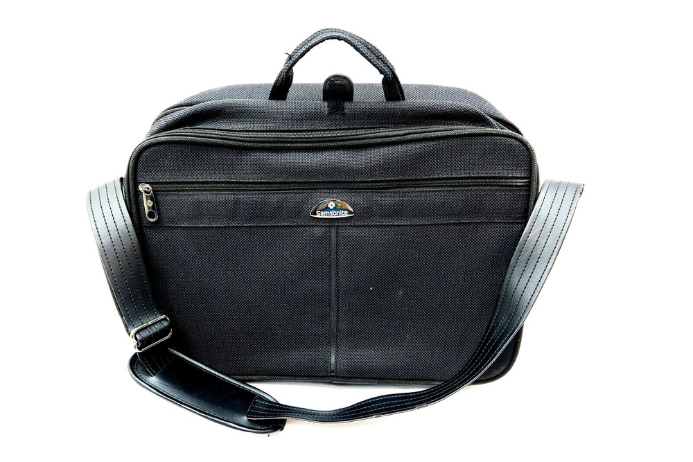 Black SAMONSITE Laptop Computer Travel Shoulder Bag with Strap 16