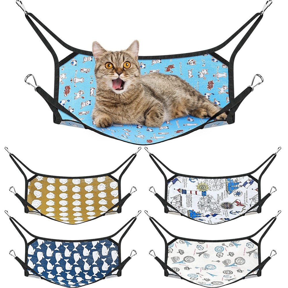 Shappy 5 Pieces Summer Pet Hammock Spring Cats Ferret Hammock Soft Bed Suitab...