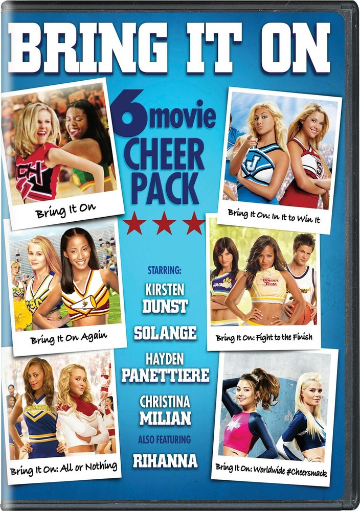 Bring It On 6-Movie Cheerleading Collection DVD Set Starring Kirsten Dunst Brand New