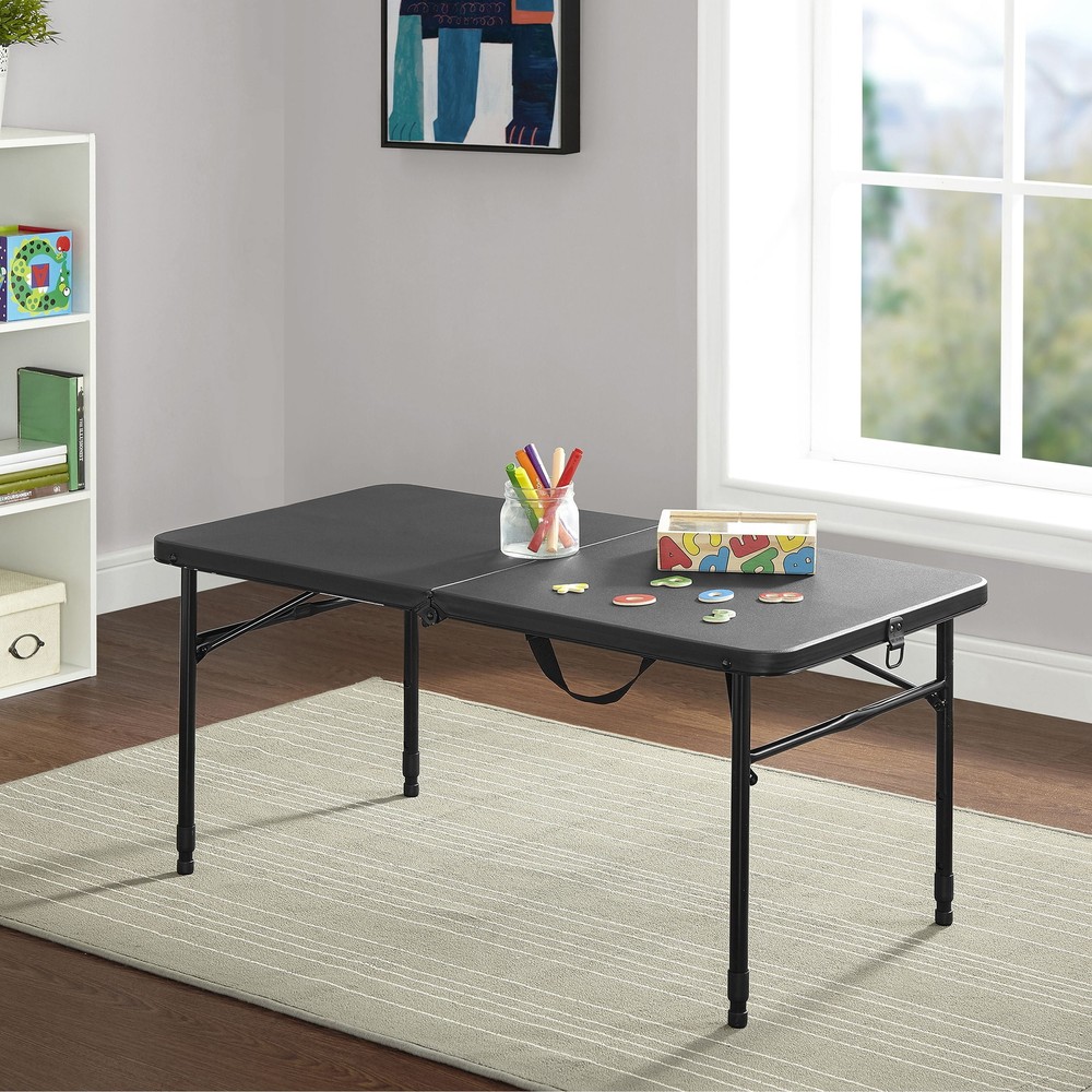 40-inch Adjustable Folding Plastic Table for Art Drafting Hobbies 20x40 Inches