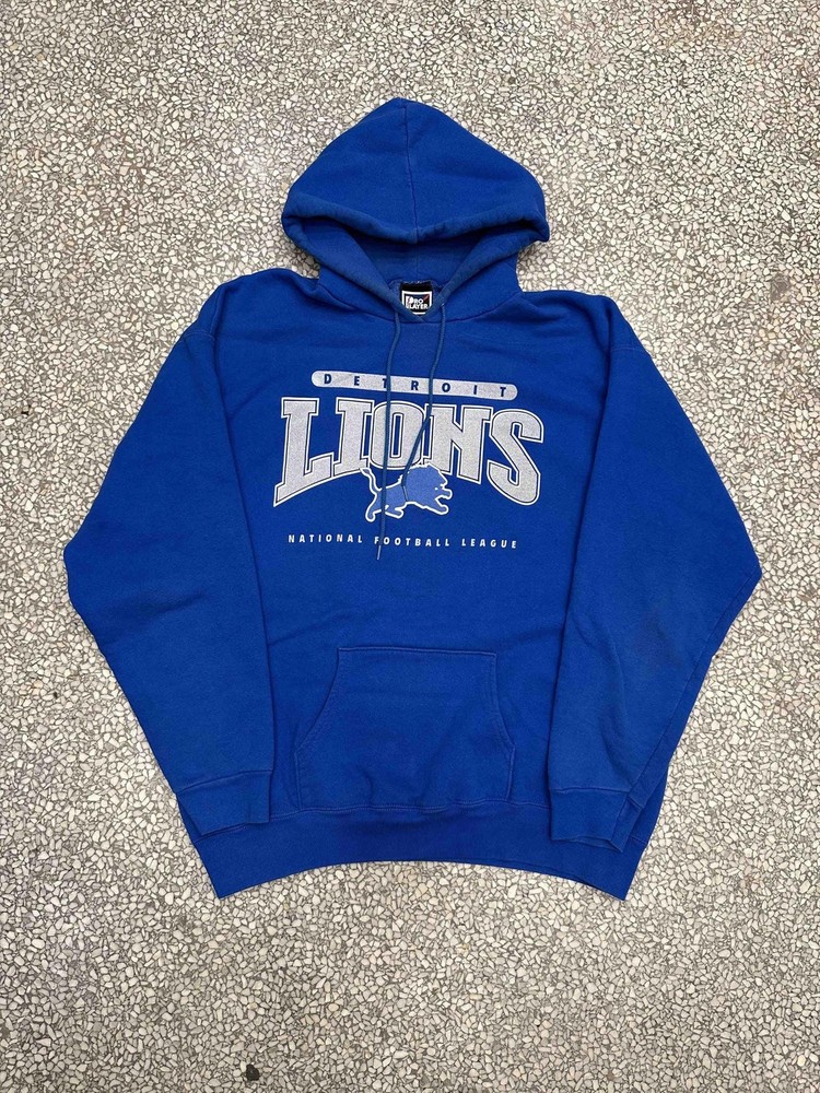 Detroit Lions Vintage 90s Pro Player Hoodie Royal Blue NFL, unisex shirt TE8857